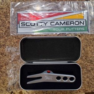 Scotty Cameron Divot Tool and Decal new